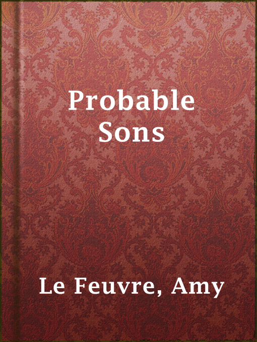 Cover image for Probable Sons